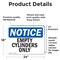 Signmission Empty Cylinders Only, 24 in W x Rectangle, Vinyl Decal OS-2PACK-NS-D-1824-L-12021 - alternate 2